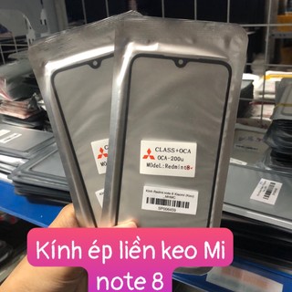 kính ép redmi note 8 xiaomi ,keo