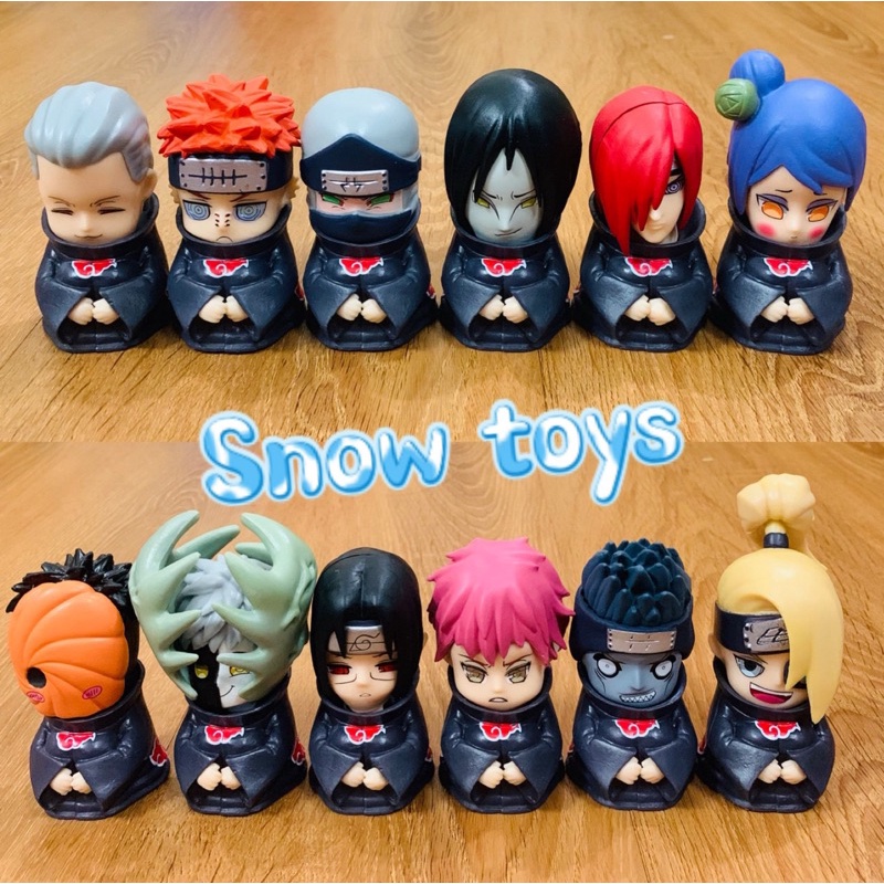 Mô Hình Naruto - Team Akatsuki Pain Nagato Konan Kisame Itachi Kakuzu Deidara Hidan Orochimaru Sasori Zetsu Yahiko Tobi