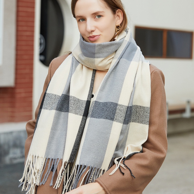 Khăn Quàng Cổ Nữ len cashmere dày mịn, Hàng Quảng Châu Siêu Đẹp