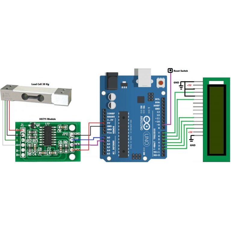 Cảm biến cân nặng Loadcell 1kg/5kg/10kg/20kg