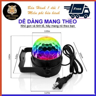 Đèn led cục xoay tròn cắm điện 7 màu