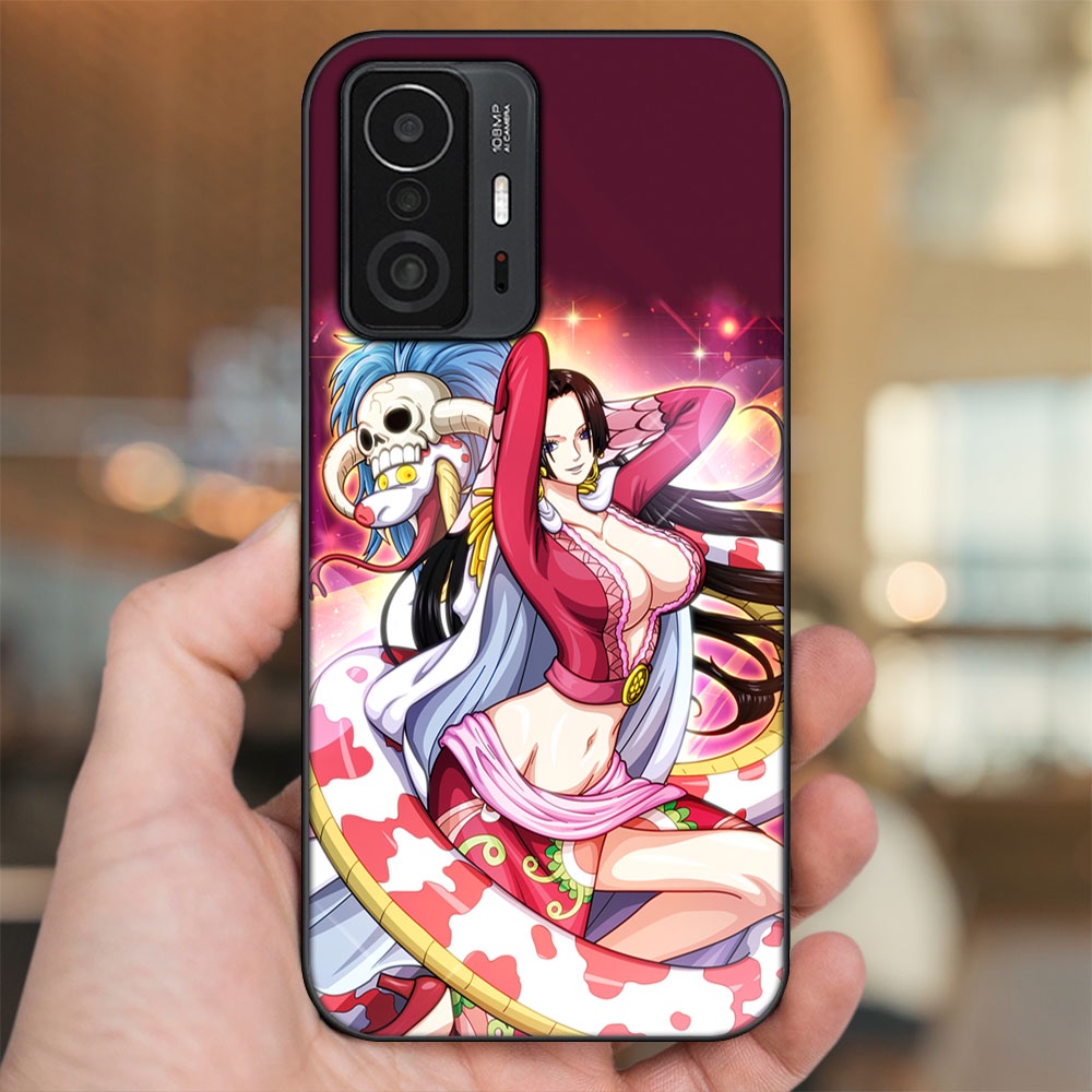Ốp lưng Xiaomi 11T viền đen in hình Boa Hancock One Piece Đảo Hải Tặc