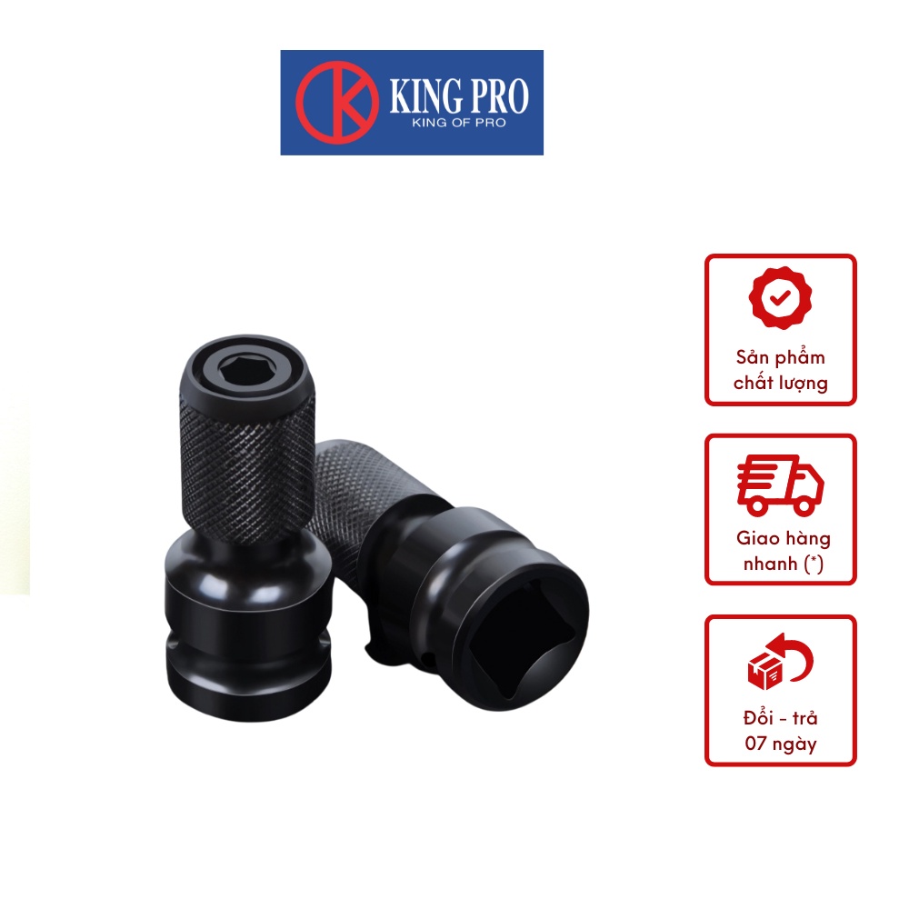 Đầu chuyển bulong 1/2 sang bắn vít chuôi lục giác KING PRO