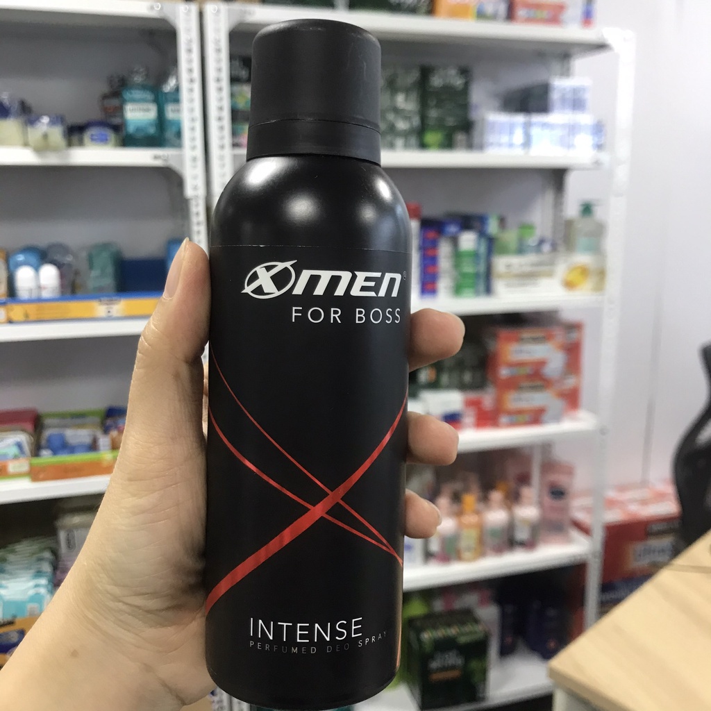Xịt thơm body nam X-Men For Boss LUXURY/MOTION/INTENSE/LEGEND nước hoa toàn thân xmen 150ml