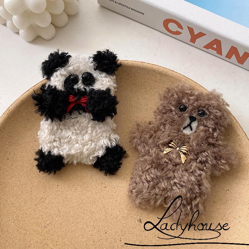 Kẹp Tóc Dạng Thú Nhồi Bông Lớn Họa Tiết Hoạt Hình Dễ Thương Cho Nữ