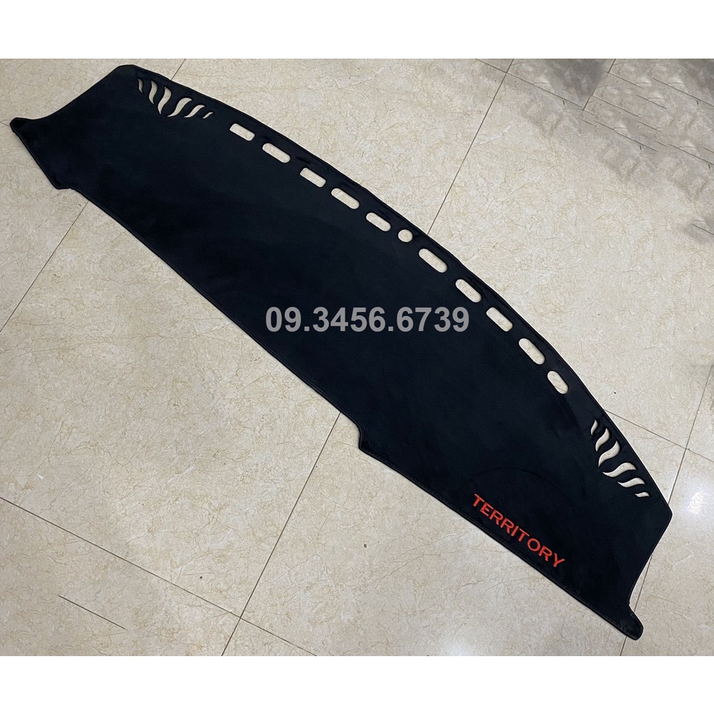 Thảm taplo xe Ford Territory 2022 2023 chất liệu nhung lông cừu, màu đen - Hellooto shop