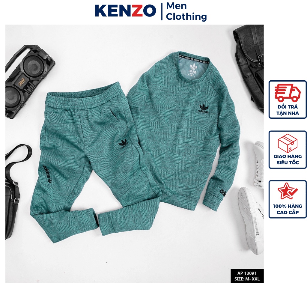 Đồ thể thao nam thu đông Adidas chuẩn form Hàng Loại 1 Kenzo KZ13091 Bộ quần áo nam thu đông bền đẹp thoải mái 2022