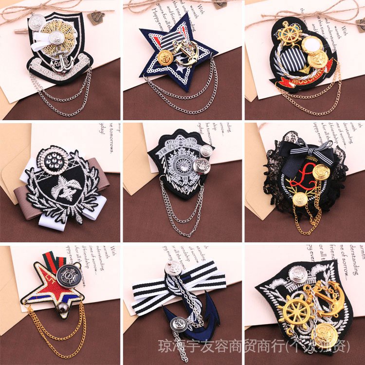 Trực Tiếp Từ Trực Tiếp Thời Trang Hàn Quốc Huy Hiệu Cài Áo Vest Epaulette Giá Bán Sỉ Phong Cách Retro Âu Mỹ Cho Nam Nữ