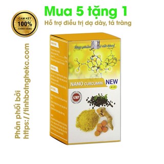 [Chính hãng mua 5 tặng 1] Viên nghệ Nano curcumin new -Lọ 60 viên  - Viện hàn lâm Kh&CN Việt Nam