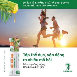 Mật hoa dừa Sokfarm stick 3gr