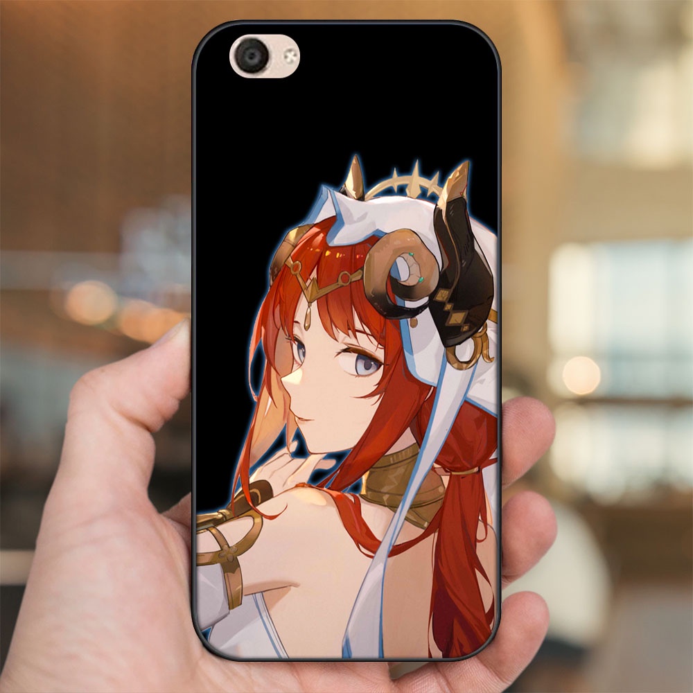 Ốp lưng Vivo V5, V5 Plus viền đen in hình Nilou Genshin Impact