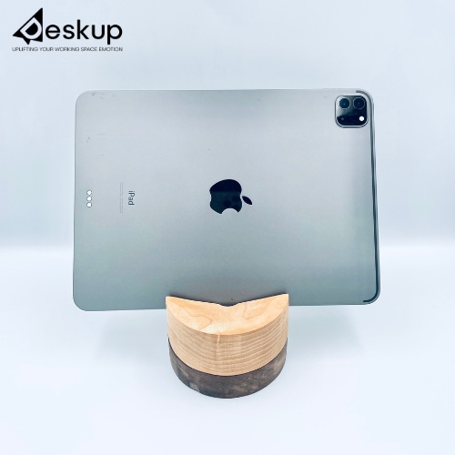 Giá đỡ điện thoại 2 tầng bằng gỗ Deskup