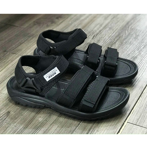 ROVA | Sandal Nam Quai Ngang full đen chính hãng RV183