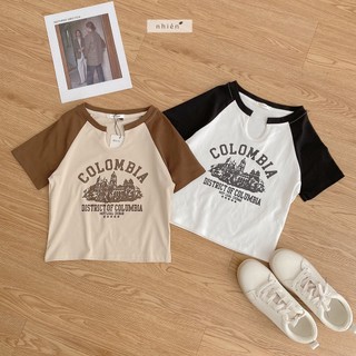 Áo thun nữ - áo thun crotop nhienhienvintage BT143