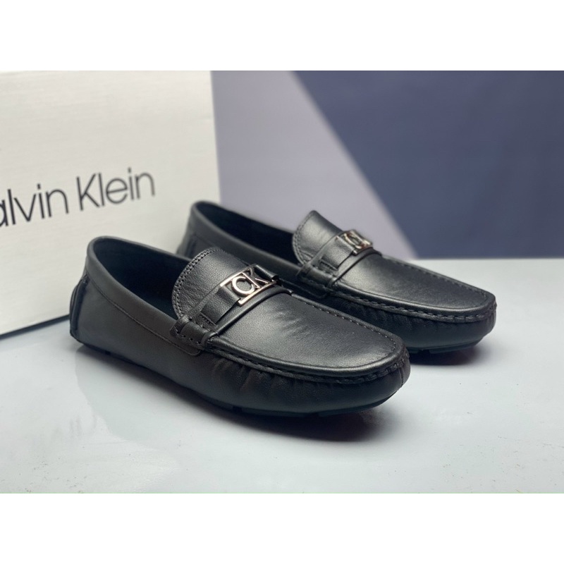 Giày Lười  Calvin Klein Fullbox Chính Hãng Đen