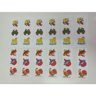 Tem dán bầu cua  30 li 10 bộ ( dán được 30 hột)