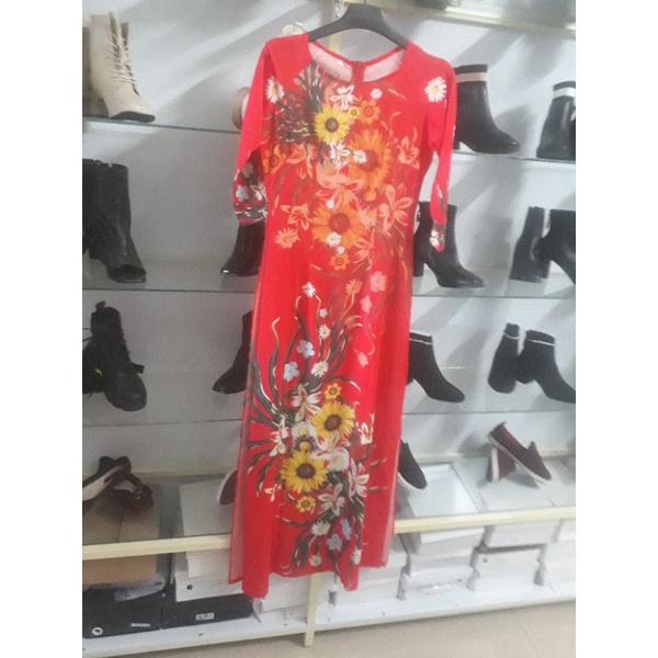 Áo dài lụa qc