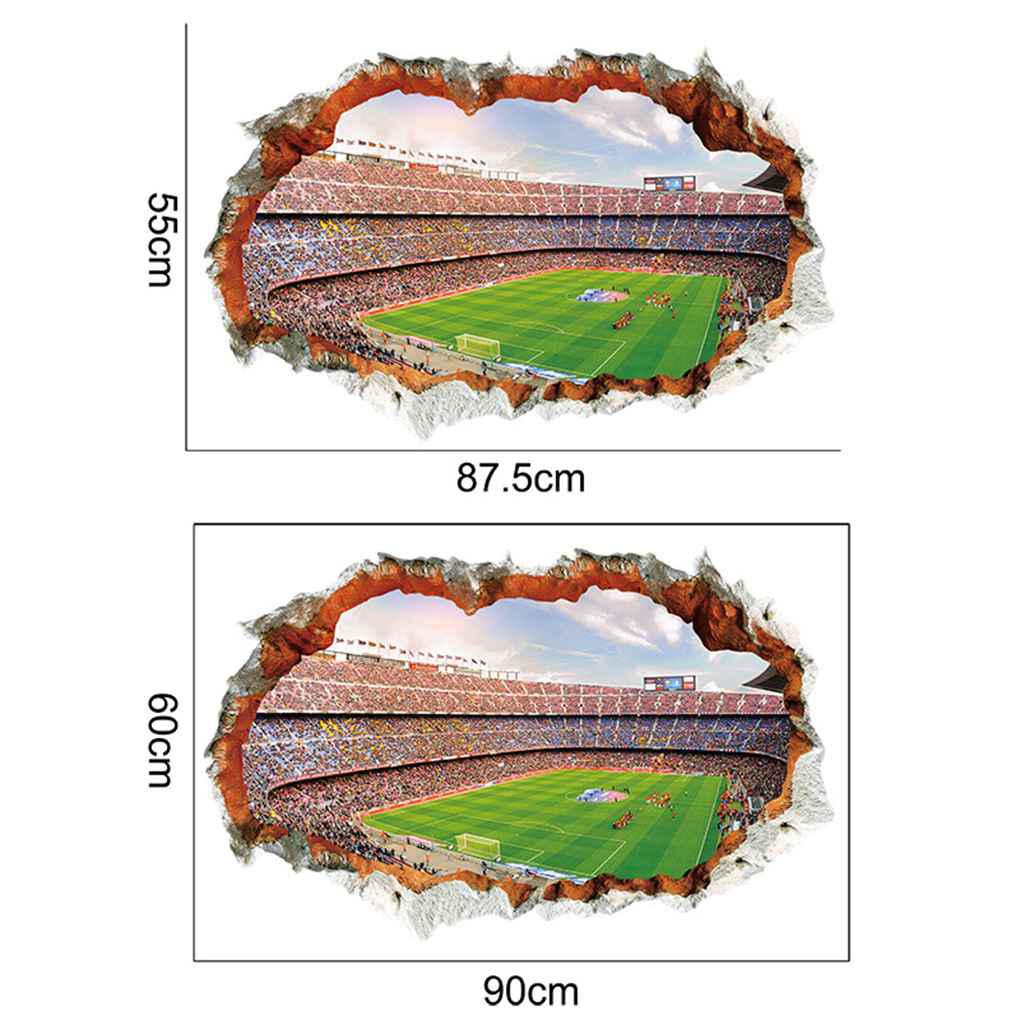 Decal dán tường Bằng PVC Họa Tiết 3D 60x90CM Để Trang Trí Phòng Ngủ