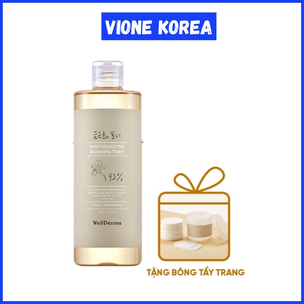 Nước Hoa Hồng Wellderma 500ml Se Khít Lỗ Chân Lông & Loại Bỏ Mụn Đầu Đen