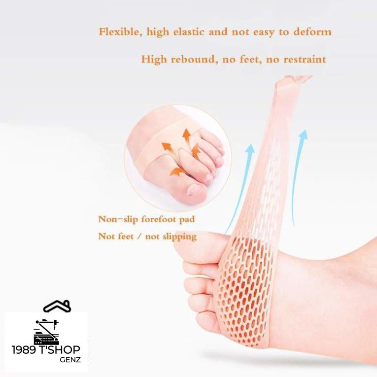 Cặp Lót Mũi Chân Silicon Chống Mõi , Đau Chân 2 Màu Da và Trắng
