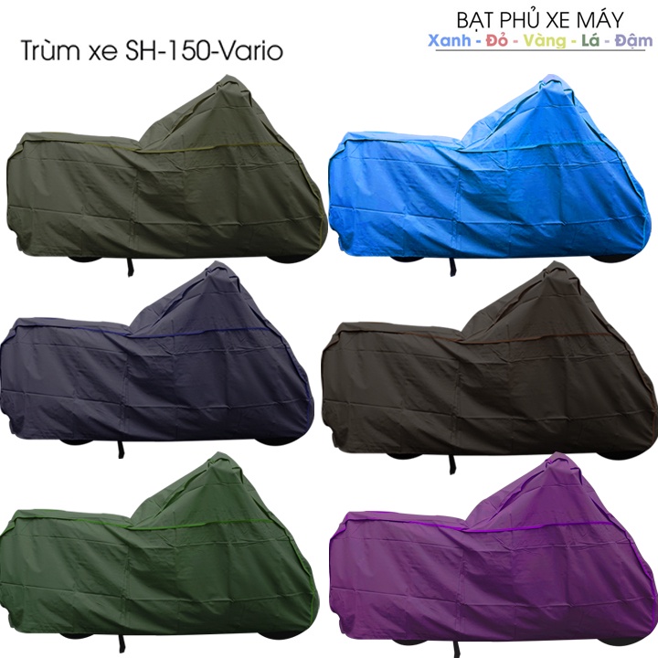 Áo trùm xe máy - tăng móc khóa xe máy - chất liệu vải dù PU cotton - phủ xe máy sh trở xuông che bụi nắng bền đẹp có túi