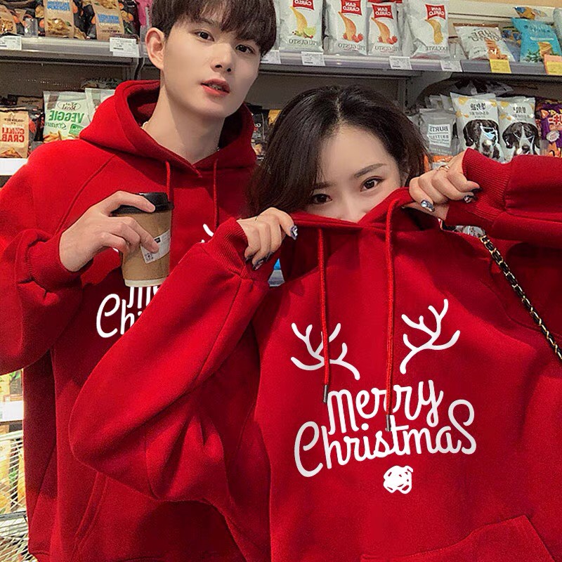 Áo Hoodie Chữ Merry ChristmaS siêu hot, Áo Hoodie Unisex mũ 2 lớp