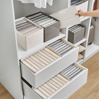 Hộp vải đựng quần áo chia ngăn, khay chia quần áo,túi vải đựng đồ, túi đựng ngăn chia tủ quần áo đồ lót đa năng YoHoMi