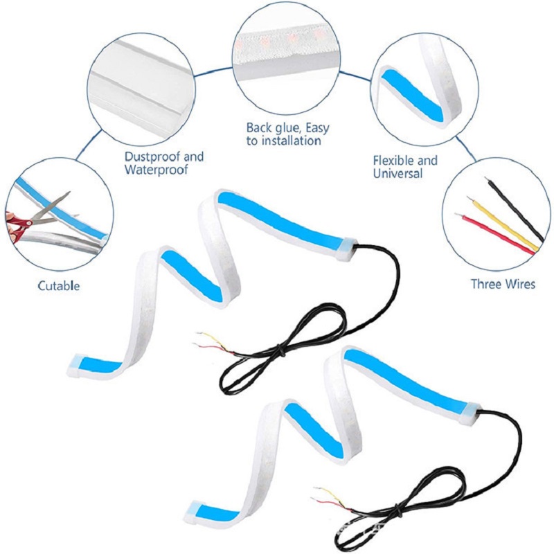 Đèn led Tín Hiệu drl Màu Vàng Cho Xe Hơi