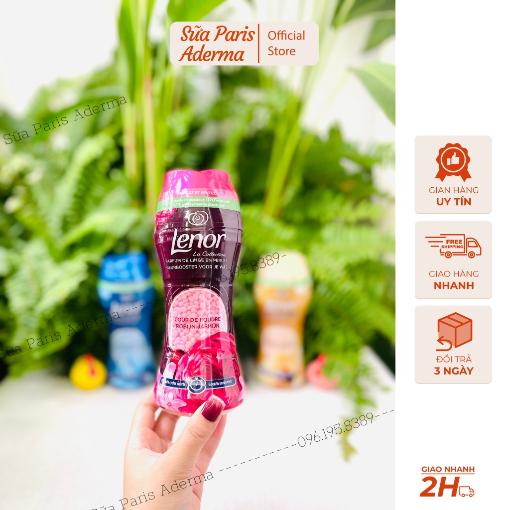 Viên xả vải khô Lenor của pháp, cho quần áo thơm tho, hương thơm rất Tây luôn a.