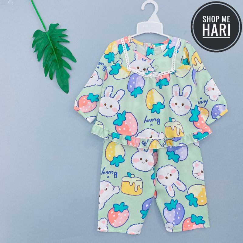 Bộ tole tay dài quần dài ren vuông cài nút sau ( link 3 )