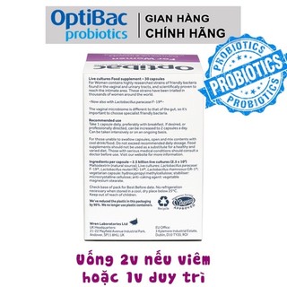Men vi sinh Dành Cho Phụ Nữ Optibac Uk ( Date 7/2025 )