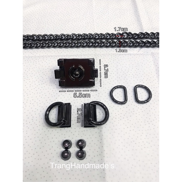 set phụ kiện làm túi boy