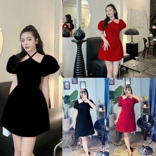 Đầm cổ yếm form A Bigsize dành cho khách ngoại cỡ 60-90 ký