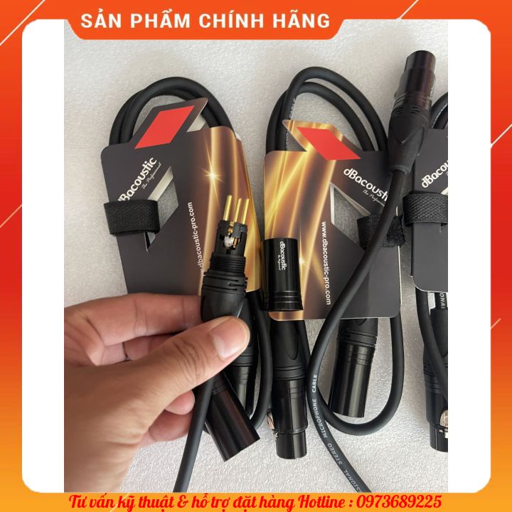 DÂY CANON ĐỰC CÁI DBACOUSTIC CHÍNH HÃNG  CANON BALANCE XLR - GIÁ 1 ĐÔI