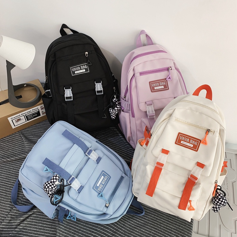 Balo PRETTYZYS sức chứa lớn 14 inch phong cách Hàn Quốc 2022 dành cho giới trẻ