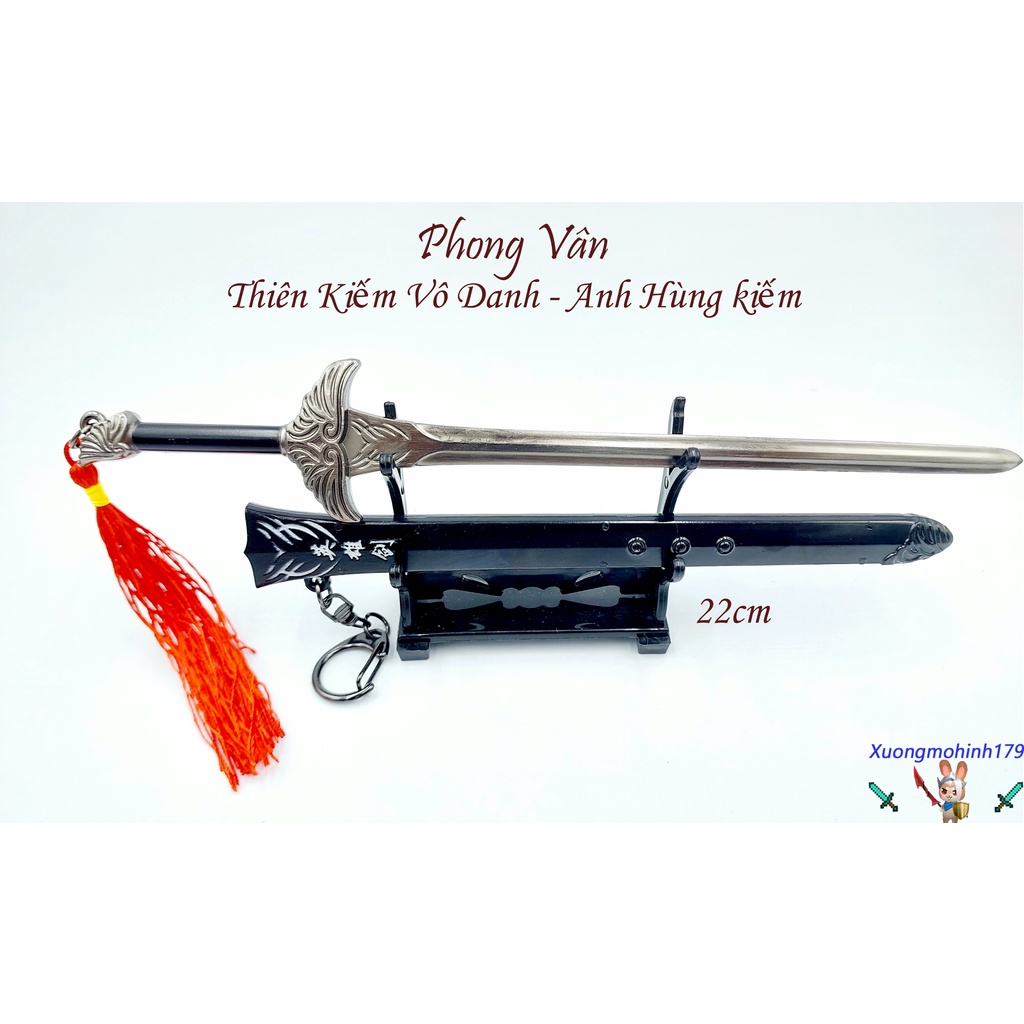 Mô hình Phong Vân - Thiên Kiếm Vô Danh - Anh Hùng kiếm K 8