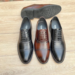 Giày da nam da bò phong cách công sở - đế khâu chắc chắn