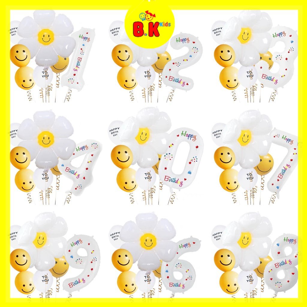 Bong bóng lá nhôm hình số từ 0-9 32inch trang trí tiệc sinh nhật tùy chọn trang trí sinh nhật bong bóng trang trí sinh