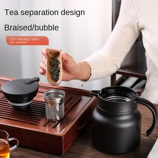316 Teapot Thermal Insulation Thermos Stainless Steel Stewed Teapot Household Stuffy Teapot Stewed Teapot Portable Coffee Pot Stewed Teapot