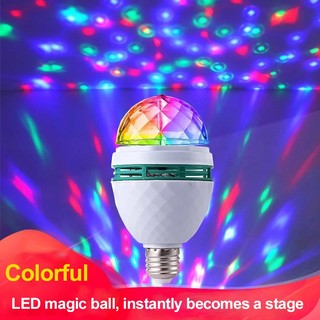 Bóng đèn led mi ni bảy màu cảm ứng nháy theo nhạc,bóng đèn led vũ trường xoay 7 màu