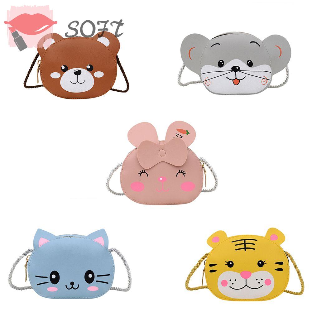 Túi đeo chéo hình động vật dễ thương nhiều màu sắc tuỳ chọn cho bé