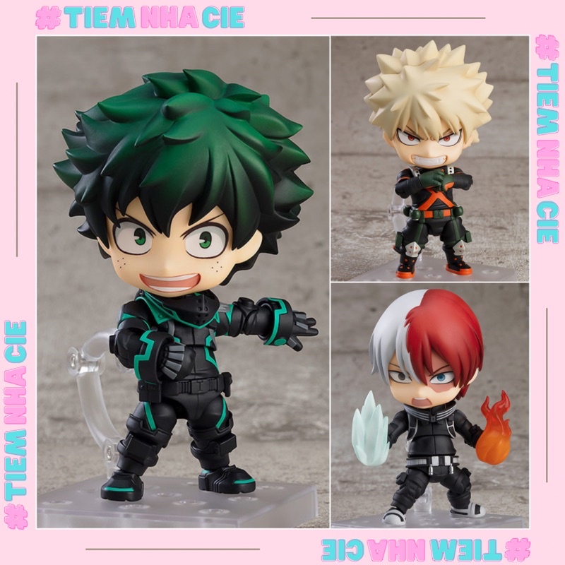 Mô hình nendoroid MHA My Hero Academia Học Viện Siêu Anh Hùng Baku, Deku, Shoto
