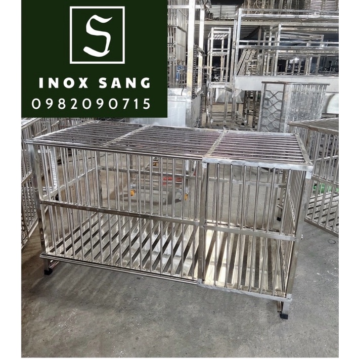 Chuồng chó inox các kích thước. Ship hoả tốc TPHCM