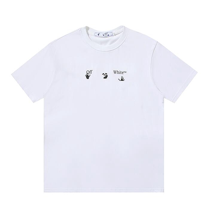 Off-white Áo Thun Ngắn Tay Chất Liệu cotton In Hình Thời Trang Dành Cho Nữ Và Nam