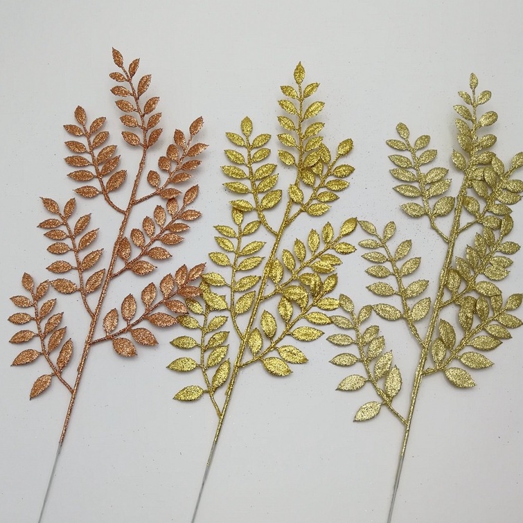 Lá me phủ nhũ kim tuyến làm oản, làm tháp bánh tháp nước tài lộc, giỏ quà Tết TT05