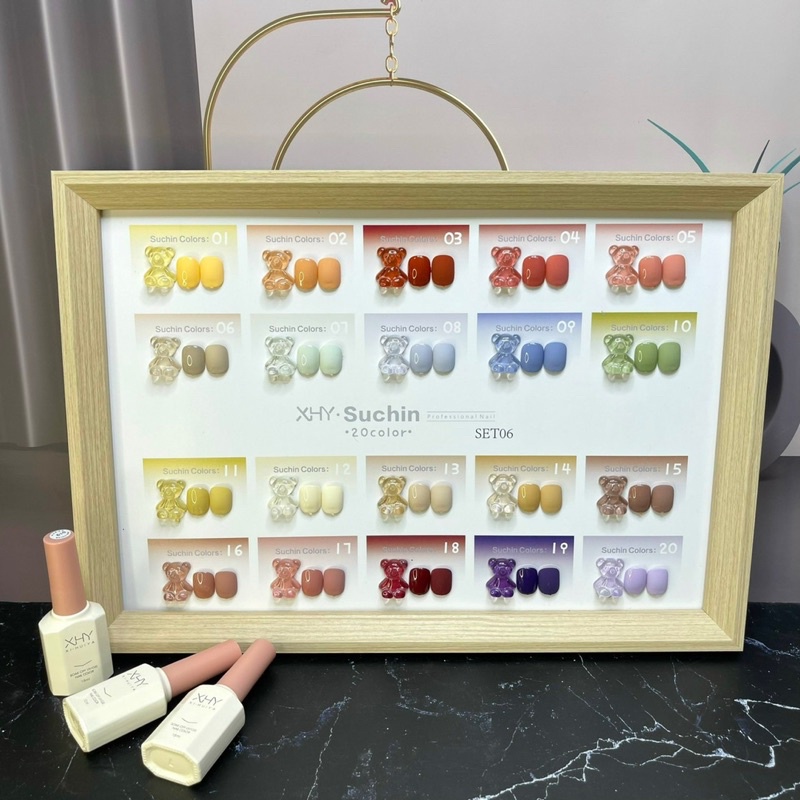 Set sơn gel 20 màu XHY ,sơn móng tay, sơn hàn quốc TẶNG BẢNG MÀU