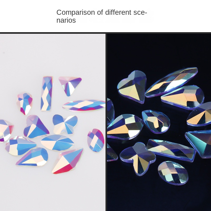 Bộ 10 Mũi Khoan Dẹt Trong Suốt Dùng Làm Trang Sức Diy