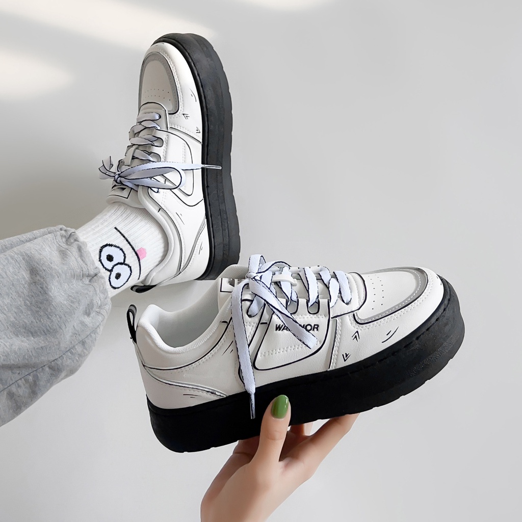 Giày Thể Thao Đế Dày Thoáng Khí Phong Cách Nhật Bản Thời Trang Cho Nữ