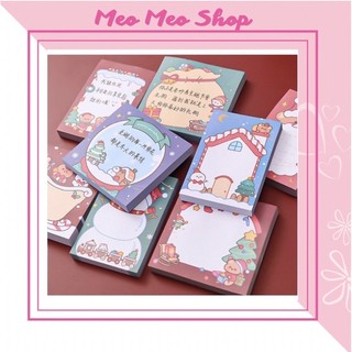 Giấy note noel, giấy ghi chú noel, giấy ghi chép tem dán noel