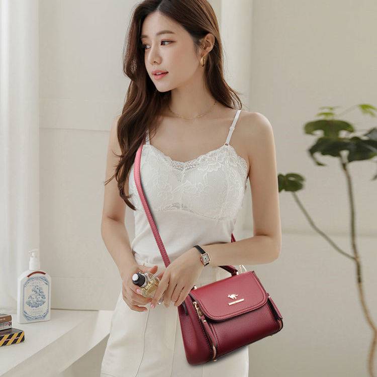 Túi Đeo Chéo Vai Bằng Da Bò Thời Trang Mới Năm 2021 Sành Điệu Cho Nữ